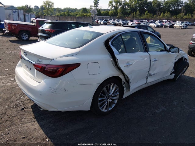 45614651 :رقم المزاد ، JN1EV7BR7MM754168 vin ، 2021 Infiniti Q50 Luxe Awd مزاد بيع