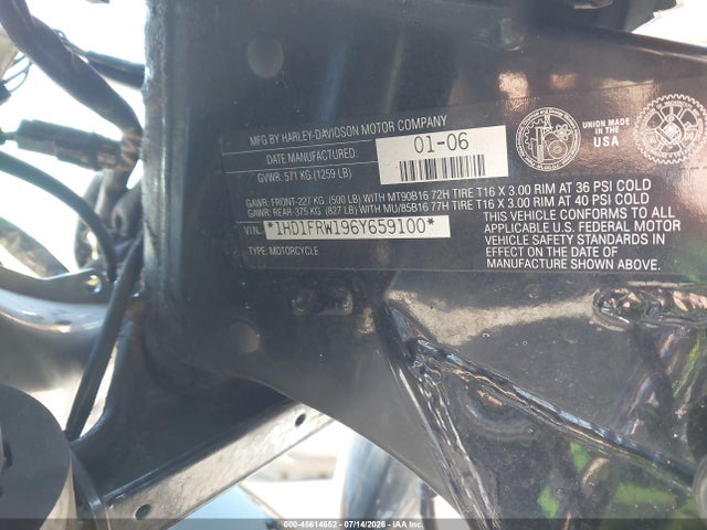 Aukcja sprzedaży 2006 Harley-davidson Flhrci, vin: 1HD1FRW196Y659100, numer aukcji: 45614652