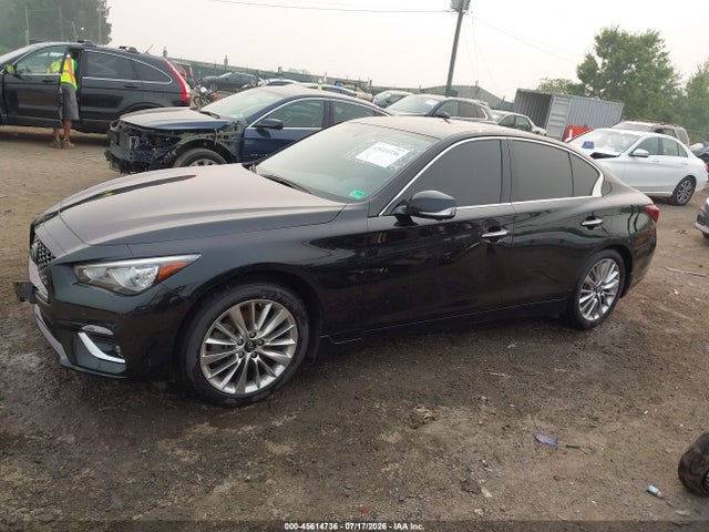 45614736 :رقم المزاد ، JN1EV7BR7MM753473 vin ، 2021 Infiniti Q50 Luxe Awd مزاد بيع