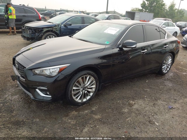 45614736 :رقم المزاد ، JN1EV7BR7MM753473 vin ، 2021 Infiniti Q50 Luxe Awd مزاد بيع