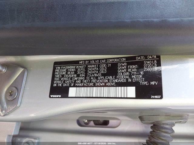 Volvo Xc60 T5 Premier 2015 YV426MDB6F2614877 Image 9