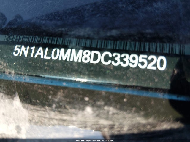 2013 Infiniti Jx35 მანქანა იყიდება აუქციონზე, vin: 5N1AL0MM8DC339520, აუქციონის ნომერი: 45614995