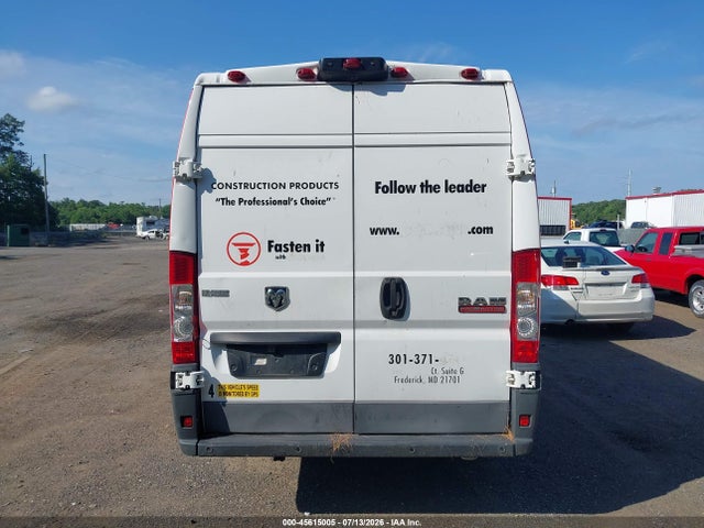 Aukcja sprzedaży 2018 Ram Promaster 3500 Cargo Van High Roof 159 Wb Ext, vin: 3C6URVJG5JE101308, numer aukcji: 45615005