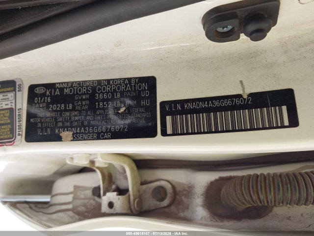 KIA RIO EX 2016 KNADN4A36G6676072 Image 9
