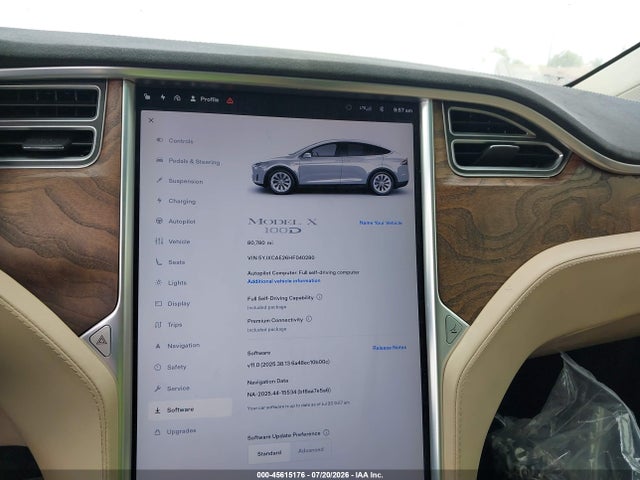 Tesla Model X 100d/75d/90d 2017 5YJXCAE26HF040280 Image 19