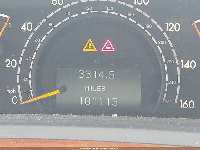 45615287 :رقم المزاد ، WDBNG70J82A297730 vin ، 2002 Mercedes-benz S 430 مزاد بيع