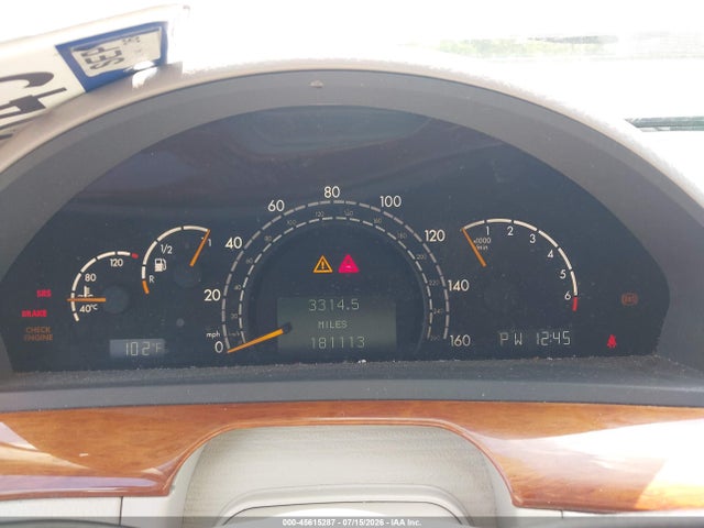45615287 :رقم المزاد ، WDBNG70J82A297730 vin ، 2002 Mercedes-benz S 430 مزاد بيع