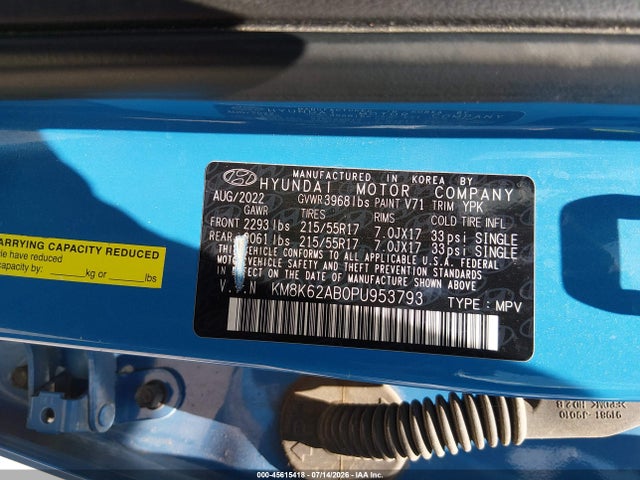 Hyundai Kona Sel 2023 KM8K62AB0PU953793 Image 9