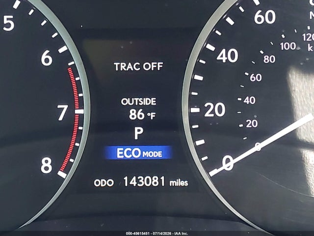 45615451 :رقم المزاد ، JTHBK1GG8D2010750 vin ، 2013 Lexus Es 350 مزاد بيع
