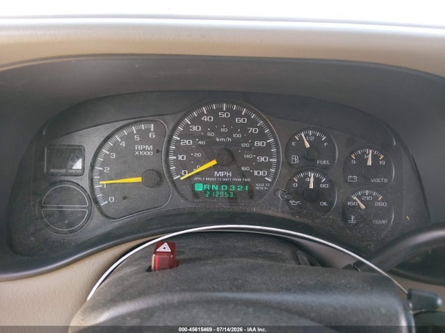 Aukcja sprzedaży 2000 Chevrolet Suburban 1500 Ls, vin: 3GNFK16TXYG188777, numer aukcji: 45615469