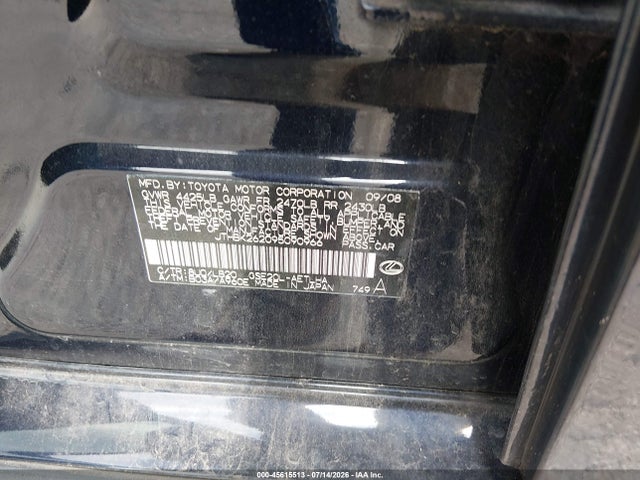 Продаж на аукціоні авто 2009 Lexus Is 250, vin: JTHBK262095090966, номер лоту: 45615513