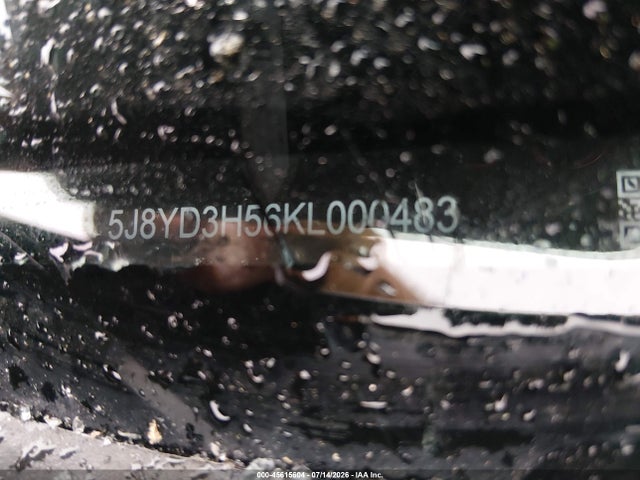 45615604 :رقم المزاد ، 5J8YD3H56KL000483 vin ، 2019 Acura Mdx Tech Pkg مزاد بيع