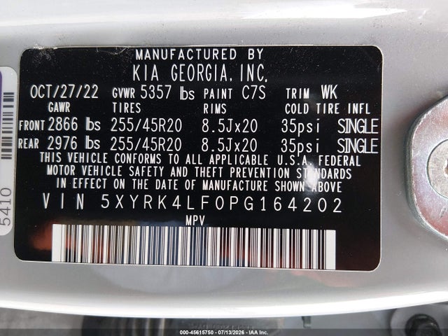 KIA SORENTO SX 2023 5XYRK4LF0PG164202 Image 9
