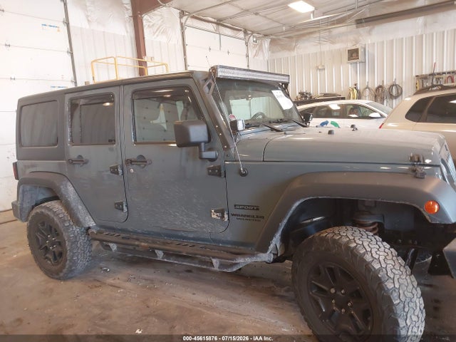45615876 :رقم المزاد ، 1C4BJWDG8FL689065 vin ، 2015 Jeep Wrangler Unlimited Sport مزاد بيع