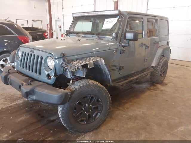 45615876 :رقم المزاد ، 1C4BJWDG8FL689065 vin ، 2015 Jeep Wrangler Unlimited Sport مزاد بيع