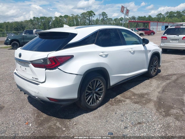 2022 Lexus Rx 350 F Sport Handling მანქანა იყიდება აუქციონზე, vin: 2T2YZMDA0NC331527, აუქციონის ნომერი: 45615910