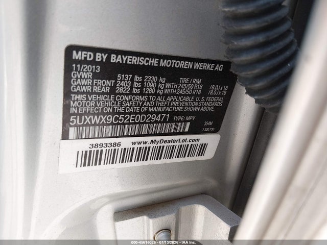5UXWX9C52E0D29471 BMW X3 Xdrive28i