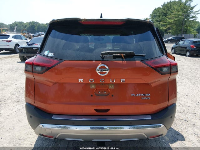 2021 Nissan Rogue Platinum Intelligent Awd მანქანა იყიდება აუქციონზე, vin: JN8AT3DD2MW303380, აუქციონის ნომერი: 45616051
