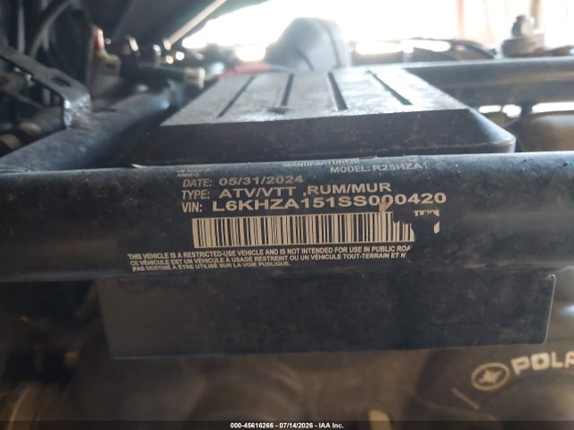 Polaris Ranger 150 2025 L6KHZA151SS000420 Image 10