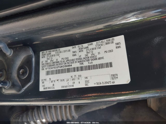 Ford F-150 Xlt 2016 1FTEW1EG7GKD56864 Image 9