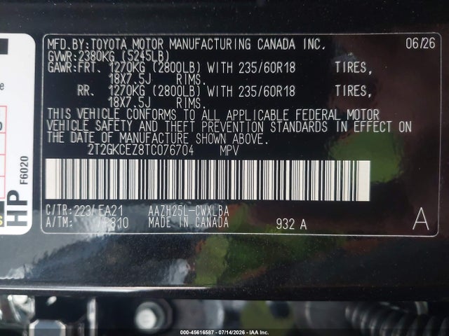 2T2GKCEZ8TC076704 Lexus Nx 350h Premium