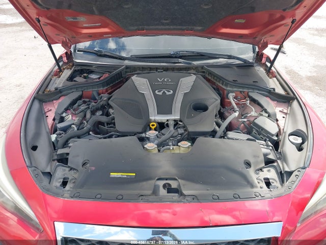45616797 :رقم المزاد ، JN1FV7AR0JM481897 vin ، 2018 Infiniti Q50 3.0t Red Sport 400 مزاد بيع
