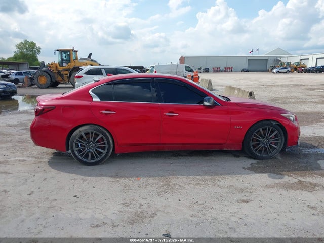45616797 :رقم المزاد ، JN1FV7AR0JM481897 vin ، 2018 Infiniti Q50 3.0t Red Sport 400 مزاد بيع
