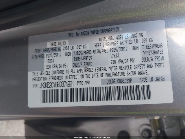 Mazda Cx-5 Touring 2014 JM3KE2CY6E0374991 Image 9