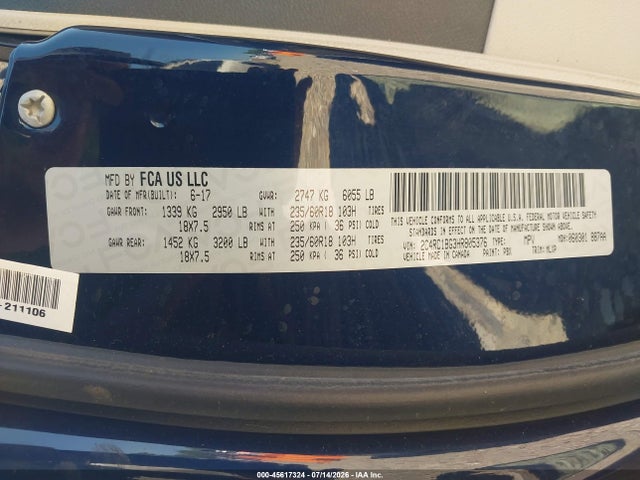 Chrysler Pacifica Touring-l 2017 2C4RC1BG3HR805376 Image 9