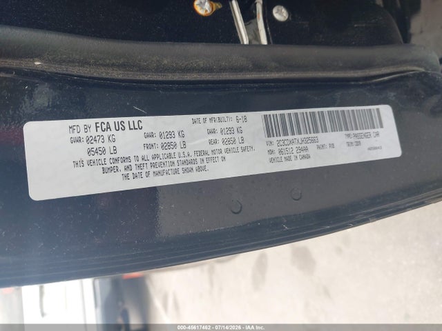 Продажа на аукционе авто 2018 Dodge Charger Police Rwd, vin: 2C3CDXATXJH325663, номер лота: 45617462
