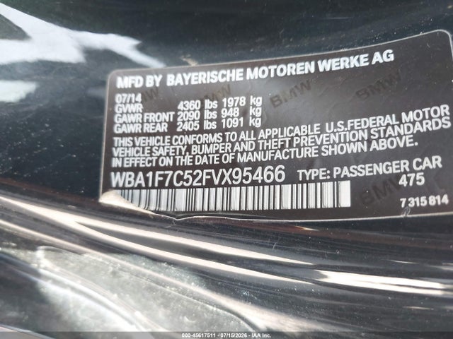 Aukcja sprzedaży 2015 Bmw 228i Xdrive, vin: WBA1F7C52FVX95466, numer aukcji: 45617511