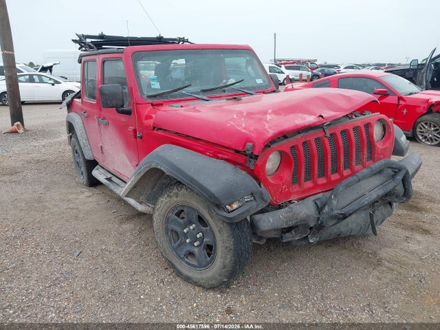 2018 Jeep Wrangler Unlimited Sport 4x4 მანქანა იყიდება აუქციონზე, vin: 1C4HJXDG0JW164248, აუქციონის ნომერი: 45617596