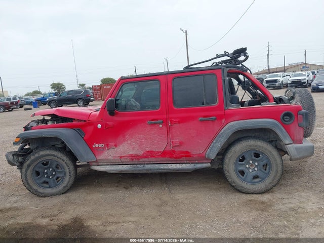 2018 Jeep Wrangler Unlimited Sport 4x4 მანქანა იყიდება აუქციონზე, vin: 1C4HJXDG0JW164248, აუქციონის ნომერი: 45617596