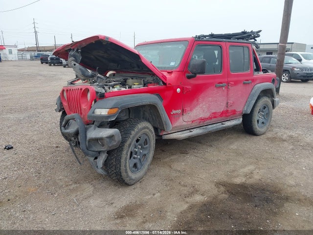 2018 Jeep Wrangler Unlimited Sport 4x4 მანქანა იყიდება აუქციონზე, vin: 1C4HJXDG0JW164248, აუქციონის ნომერი: 45617596