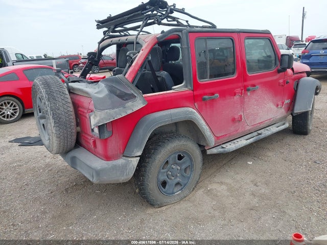 2018 Jeep Wrangler Unlimited Sport 4x4 მანქანა იყიდება აუქციონზე, vin: 1C4HJXDG0JW164248, აუქციონის ნომერი: 45617596