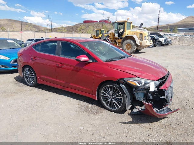 Продажа на аукционе авто 2018 Hyundai Elantra Sport, vin: KMHD04LB3JU482135, номер лота: 45617636