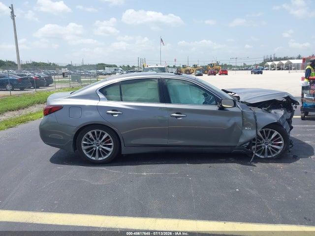 2019 Infiniti Q50 3.0t Luxe მანქანა იყიდება აუქციონზე, vin: JN1EV7AP8KM516536, აუქციონის ნომერი: 45617645
