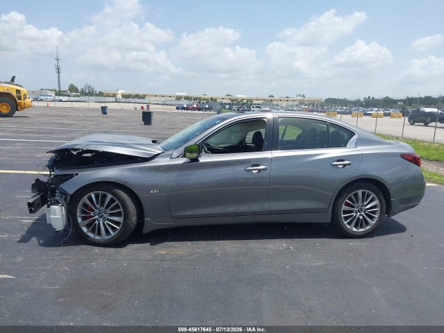 2019 Infiniti Q50 3.0t Luxe მანქანა იყიდება აუქციონზე, vin: JN1EV7AP8KM516536, აუქციონის ნომერი: 45617645