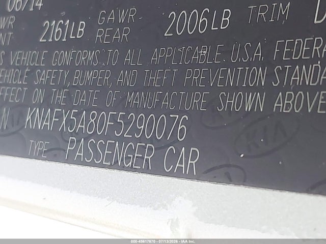 KIA FORTE EX 2015 KNAFX5A80F5290076 Image 9
