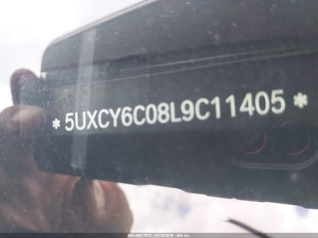 45617672 :رقم المزاد ، 5UXCY6C08L9C11405 vin ، 2020 Bmw X6 Xdrive40i مزاد بيع
