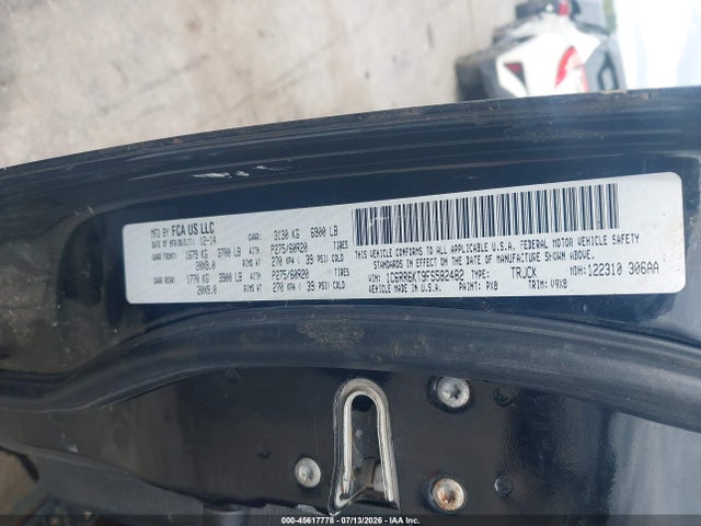 2015 Ram 1500 Express მანქანა იყიდება აუქციონზე, vin: 1C6RR6KT9FS582482, აუქციონის ნომერი: 45617778