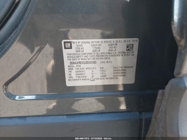 Chevrolet EQUINOX LS 2018 3GNAXREV2JS585965 Image 9