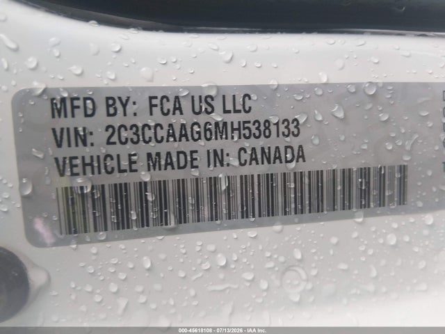 Aukcja sprzedaży 2021 Chrysler 300 Touring, vin: 2C3CCAAG6MH538133, numer aukcji: 45618108