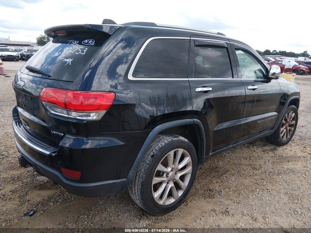 Продаж на аукціоні авто 2017 Jeep Grand Cherokee Limited 4x4, vin: 1C4RJFBGXHC682753, номер лоту: 45618226