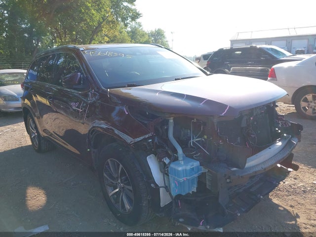 Aukcja sprzedaży 2017 Toyota Highlander Xle, vin: 5TDJZRFH9HS370819, numer aukcji: 45618395