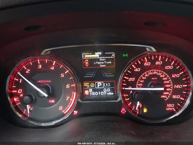 45618478 :رقم المزاد ، JF1VA1N62H8839446 vin ، 2017 Subaru Wrx Limited مزاد بيع
