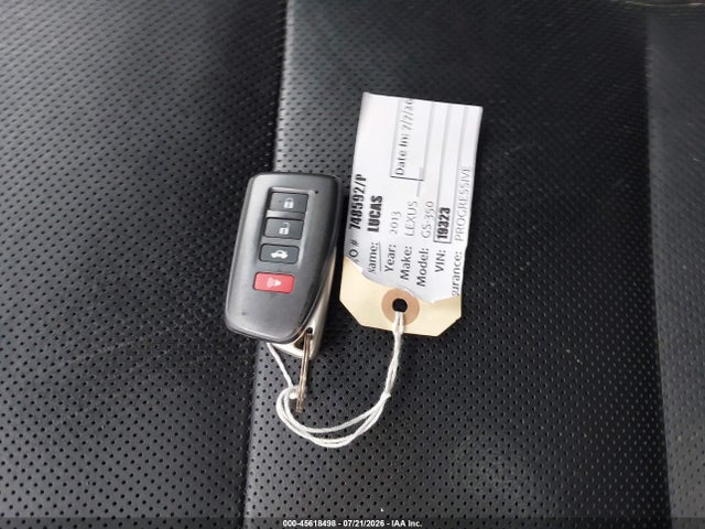 45618498 :رقم المزاد ، JTHCE1BL3D5019323 vin ، 2013 Lexus Gs 350 مزاد بيع