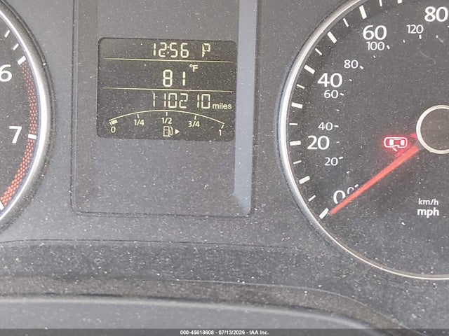45618608 :رقم المزاد ، 3VWDX7AJ0DM391664 vin ، 2013 Volkswagen Jetta 2.5l Se مزاد بيع
