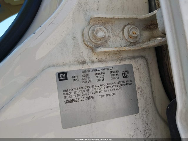 Продаж на аукціоні авто 2012 Cadillac Cts Premium, vin: 1G6DP5E31C0149666, номер лоту: 45618634