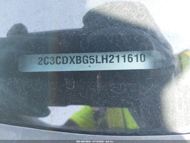 Aukcja sprzedaży 2020 Dodge Charger Sxt Rwd, vin: 2C3CDXBG5LH211610, numer aukcji: 45618649
